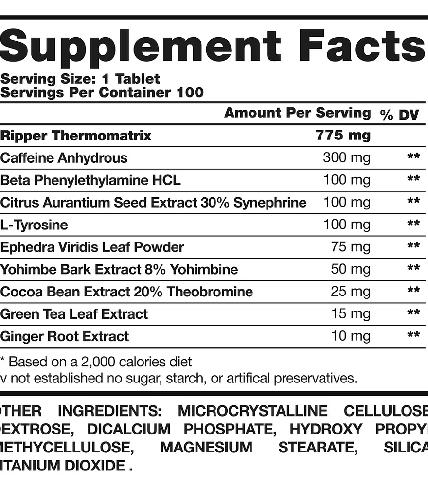 HEXACORE - RIPPER Hardcore USA - 100 tabs / 100 servicios