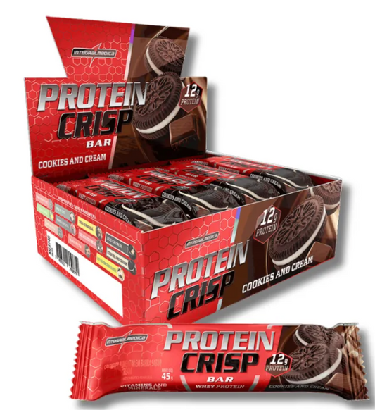 CRISP BAR 14 GRS PROTEIN INTEGRALMEDICA - 12 UNIDADES / 45 GRS