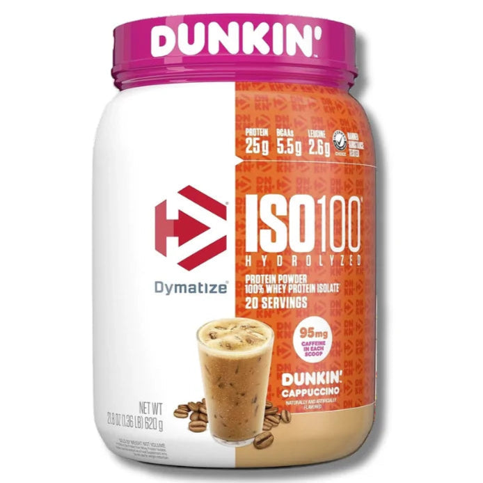 ISO 100 Hydrolyzed DUNKIN’ DYMATIZE - 1.34 lbs / 20 servicios + OSTROVIT - CREATINA Monohydrate - 300 grs