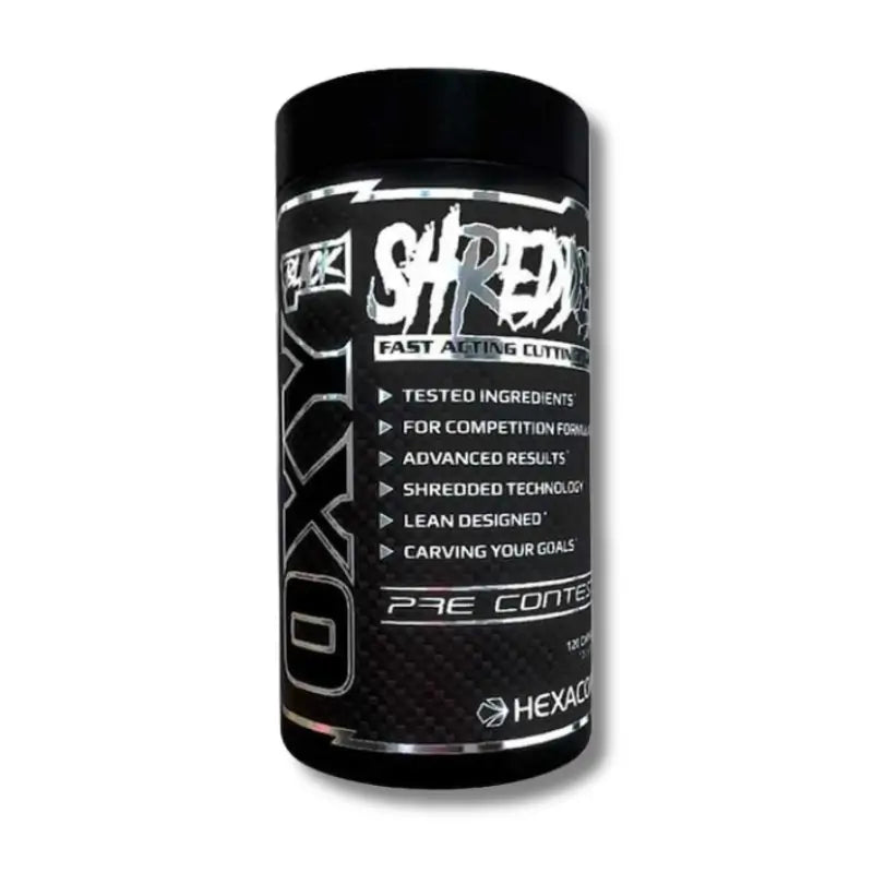 HEXACORE - OXY 1 Black SHREDDED - 120 caps / 120 servicios