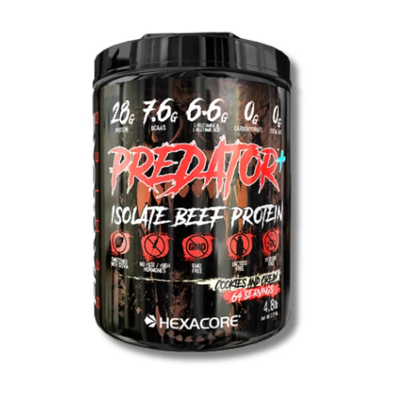 PREDATOR Isolate BEEF Protein HEXACORE - 4.8 lbs / 64 servicios