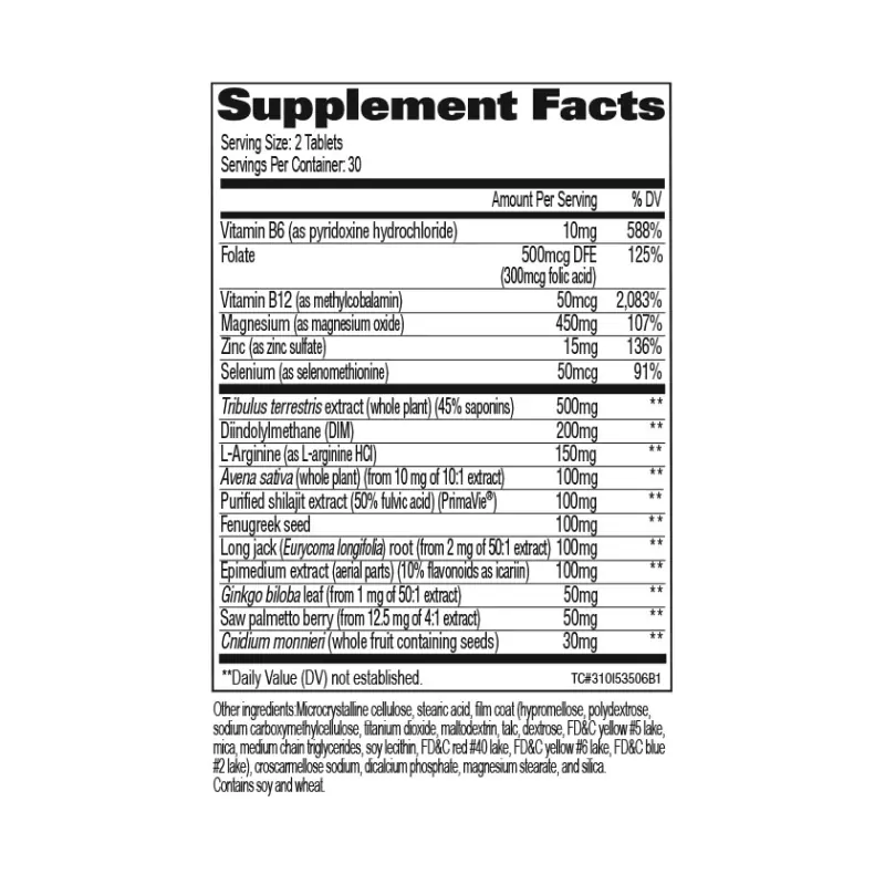 GAT - Testrol GOLD ES Testosterone Booster USA - 60 tabs / 30 servicios