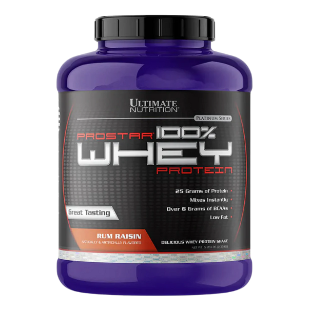 PROSTAR 100% Whey Protein ULTIMATE NUTRITION - 5.28 lbs / 80 servicios + Creatina MONOHYDRATE Biovolumizing - 300 grs