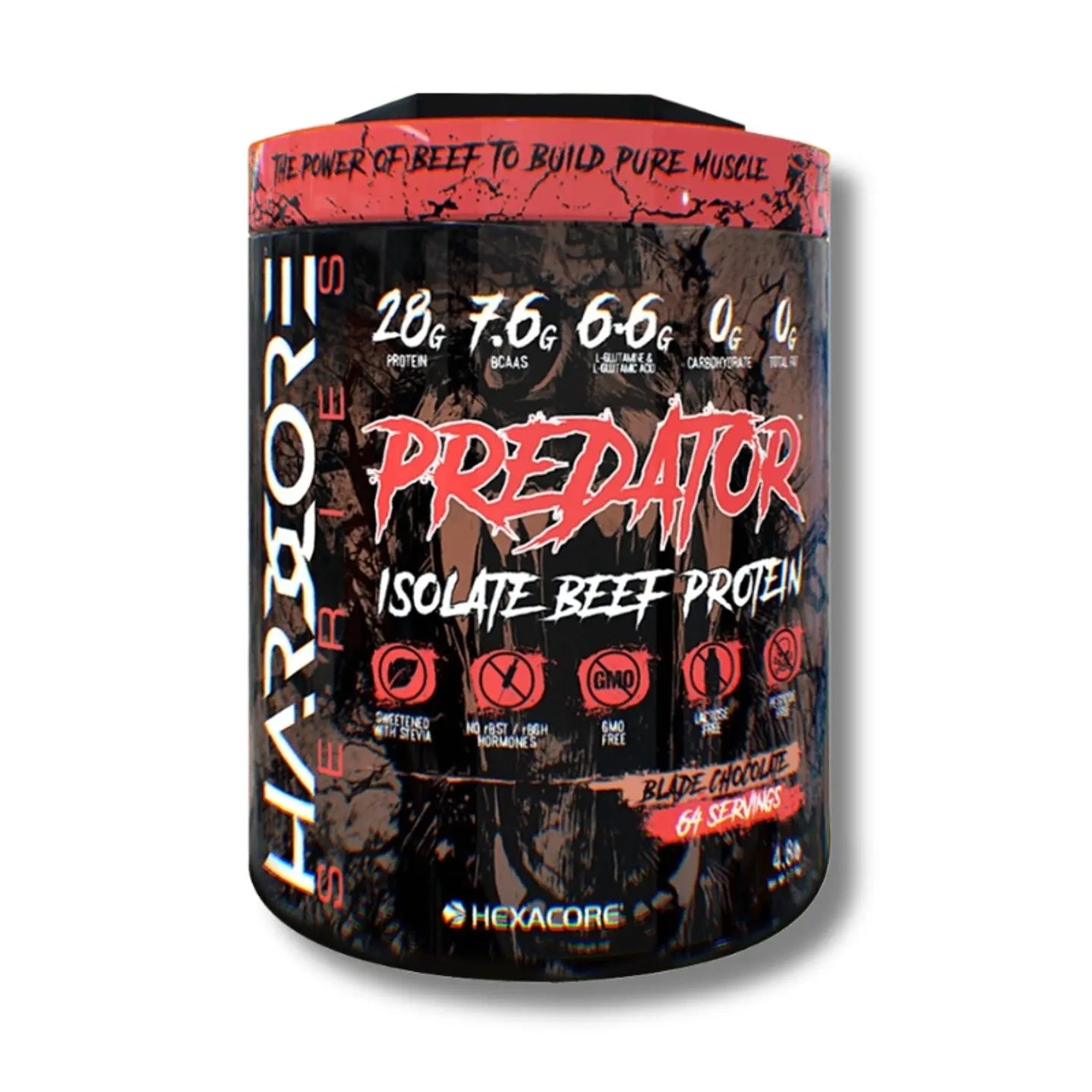 PREDATOR Isolate BEEF Protein HEXACORE - 4.8 lbs / 64 servicios