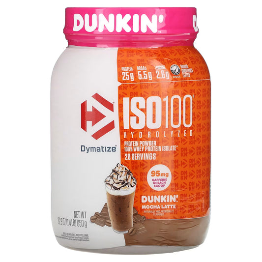 ISO 100 Hydrolyzed DUNKIN’ DYMATIZE - 1.34 lbs / 20 servicios + OSTROVIT - CREATINA Monohydrate - 300 grs