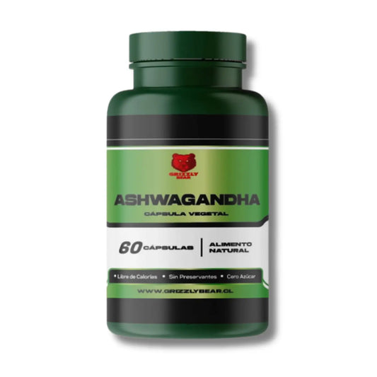 GRIZZLY BEAR - ASHWAGANDHA Cápsula Vegetal - 60 caps / 60 servicios