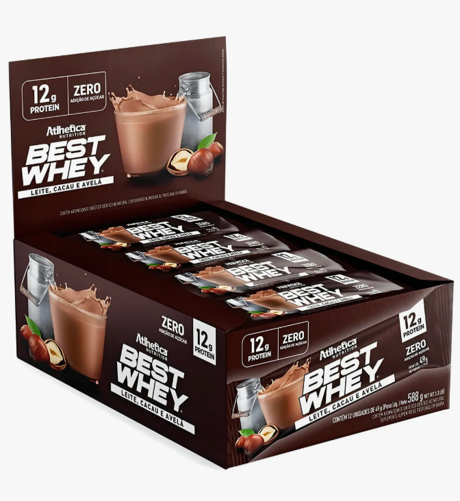 BEST WHEY ZERO 12 GRS PROTEIN BAR - 12 UNIDADES / 49 GRS