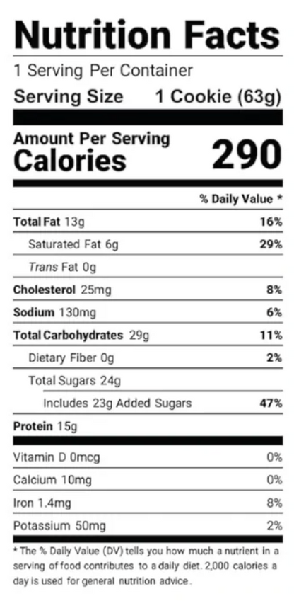 MY COOKIE DEALER 15 GRS PROTEIN COOKIE - 12 UNIDADES / 63 GRS