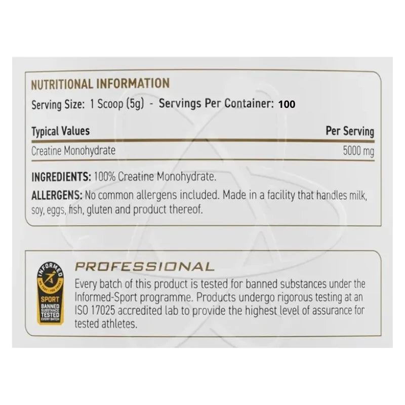 APPLIED NUTRITION - Creatina MONOHYDRATE Micronized - 500 grs / 100 servicios unflavored