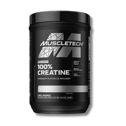 MUSCLETECH - 100% Creatina PLATINUM - 400 grs / 80 servicios unflavored