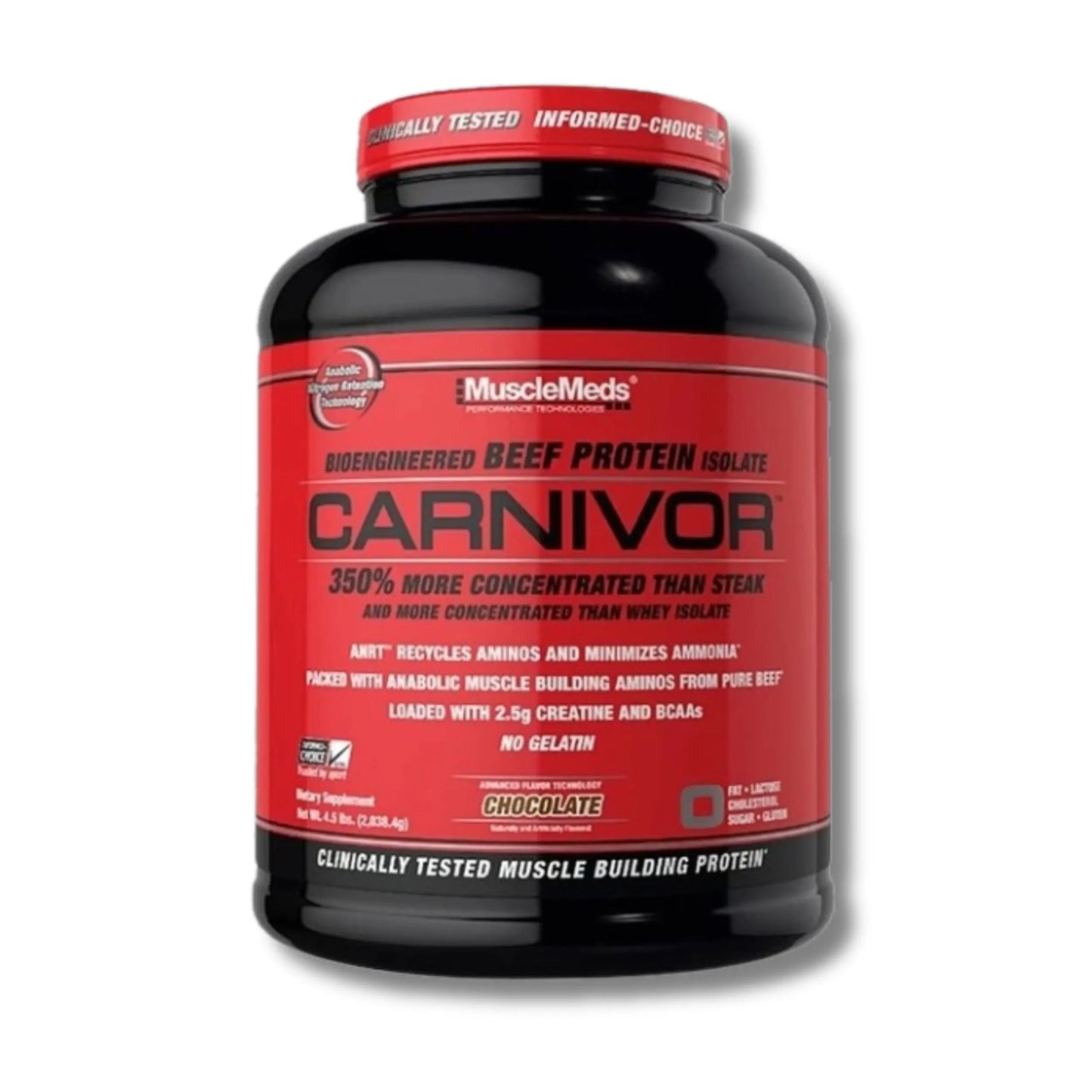 CARNIVOR Beef Protein MUSCLEMEDS- 4.2 lbs / 56 servicios