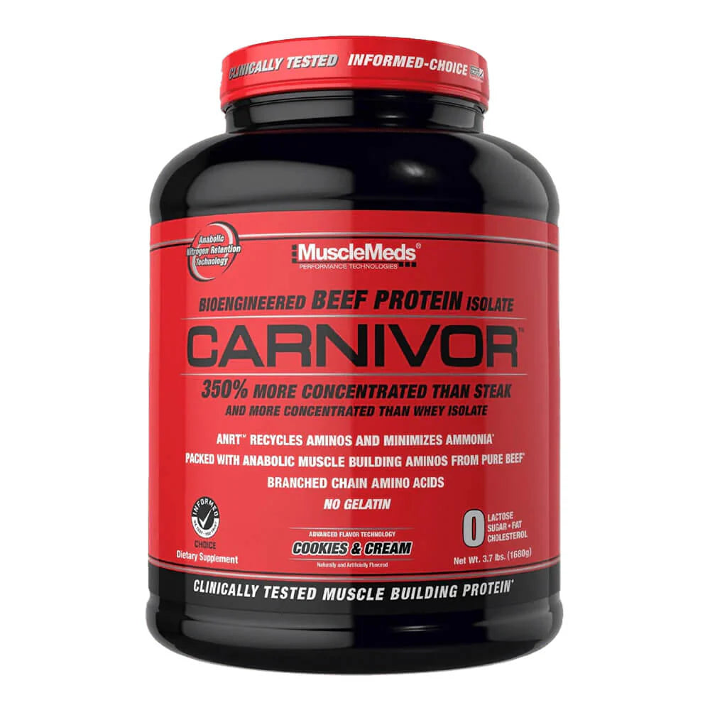 CARNIVOR Beef Protein MUSCLEMEDS- 4.2 lbs / 56 servicios