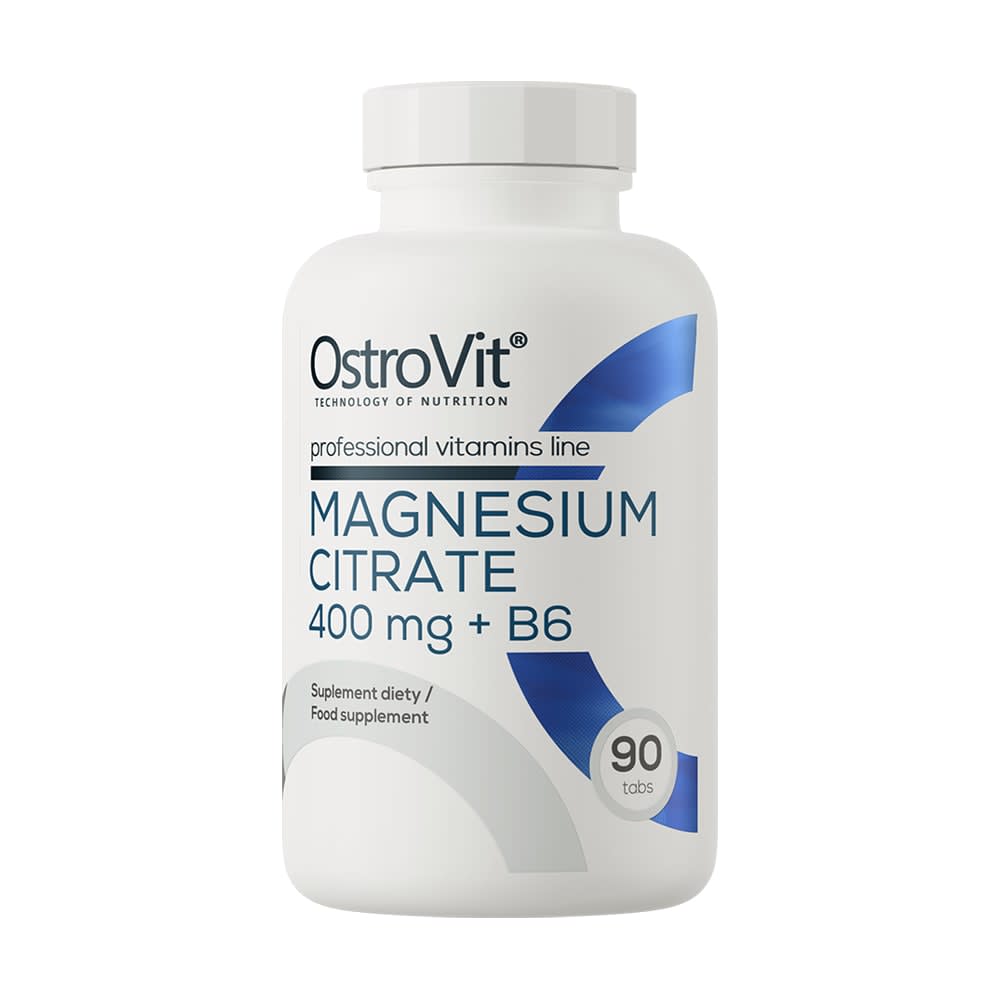 OSTROVIT - MAGNESIUM Citrate 400 mg + B6 - 90 tabs / 30 servicios