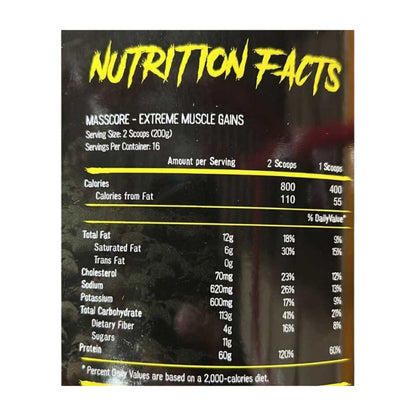 MassCore EXTREME Muscle Gains - 7 lbs / 16 servicios