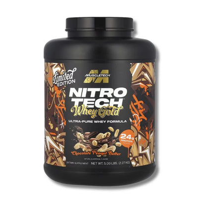 NitroTech 100% WHEY GOLD MUSCLETECH- 5 lbs / 65 servicios