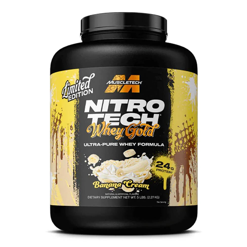 NitroTech 100% WHEY GOLD MUSCLETECH- 5 lbs / 65 servicios