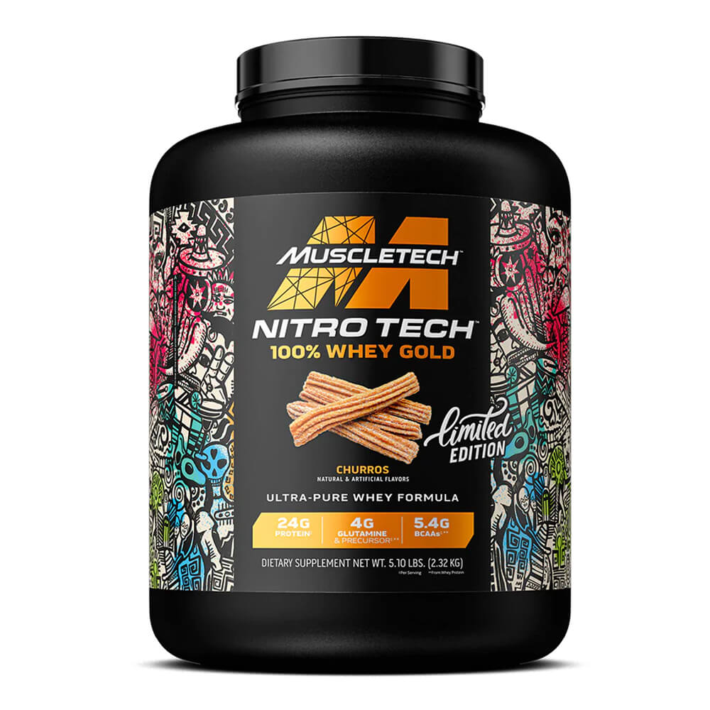 NitroTech 100% WHEY GOLD MUSCLETECH- 5 lbs / 65 servicios
