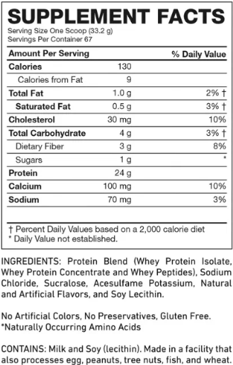 100% PREMIUM WHEY Advanced Protein - 5 lbs / 67 servicios