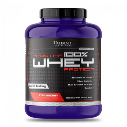 PROSTAR 100% Whey Protein ULTIMATE NUTRITION - 5.28 lbs / 80 servicios + Creatina MONOHYDRATE Biovolumizing - 300 grs