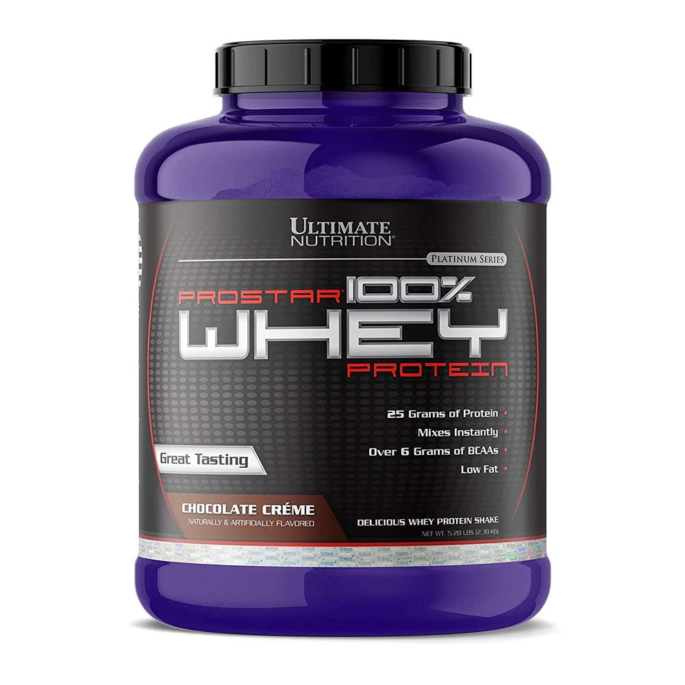 PROSTAR 100% Whey Protein ULTIMATE NUTRITION - 5.28 lbs / 80 servicios + Creatina MONOHYDRATE Biovolumizing - 300 grs