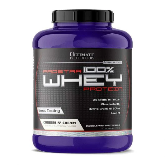 PROSTAR 100% Whey Protein ULTIMATE NUTRITION - 5.28 lbs / 80 servicios + Creatina MONOHYDRATE Biovolumizing - 300 grs