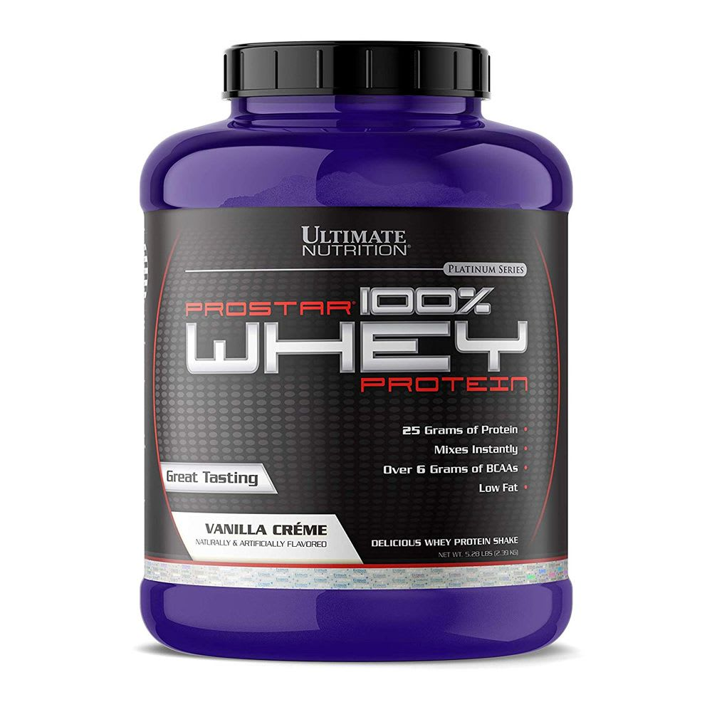 PROSTAR 100% Whey Protein ULTIMATE NUTRITION - 5.28 lbs / 80 servicios + Creatina MONOHYDRATE Biovolumizing - 300 grs