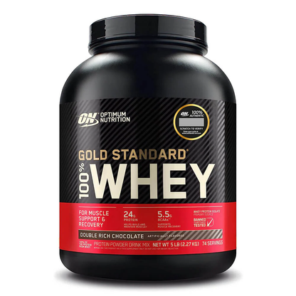 GOLD STANDARD 100% Whey OPTIMUM NUTRITION - 5 lbs / 74 servicios + OSTROVIT - CREATINA Monohydrate - 300 grs
