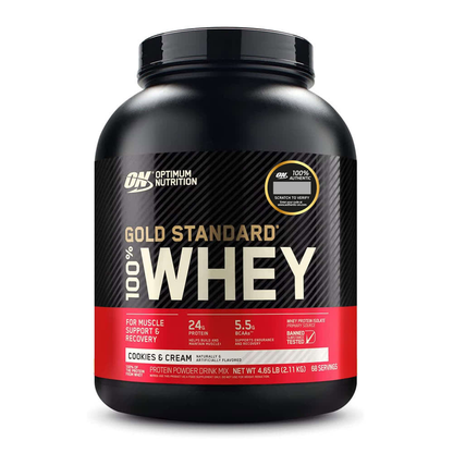 GOLD STANDARD 100% Whey OPTIMUM NUTRITION - 5 lbs / 74 servicios + OSTROVIT - CREATINA Monohydrate - 300 grs