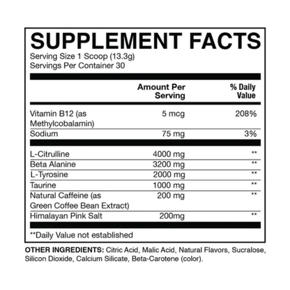 BUM ESSENTIAL Pre-Workout USA - 399 grs / 30 servicios