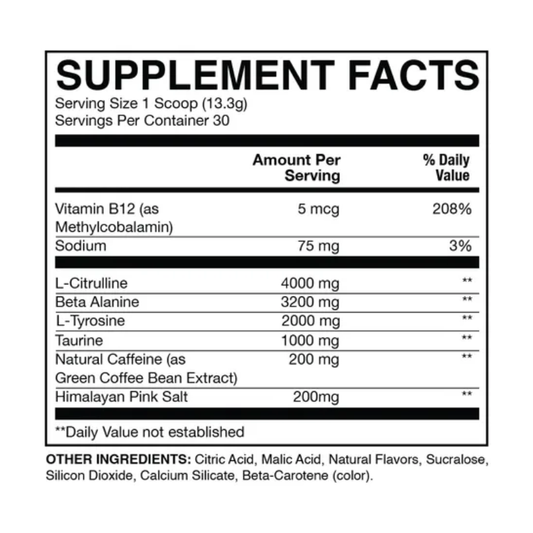 BUM ESSENTIAL Pre-Workout USA - 399 grs / 30 servicios