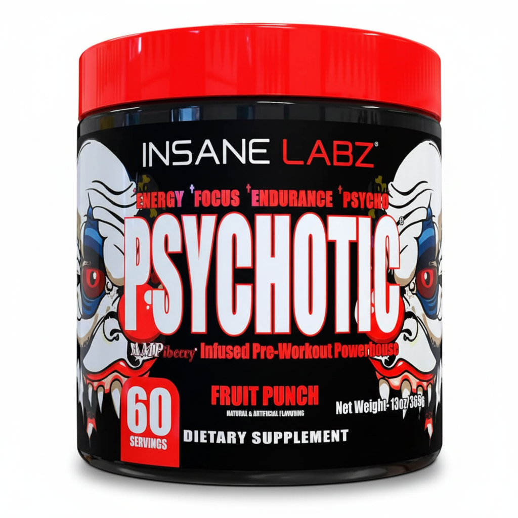 Psychotic RED Infused Pre-Workout USA - 369 grs / 60 servicios