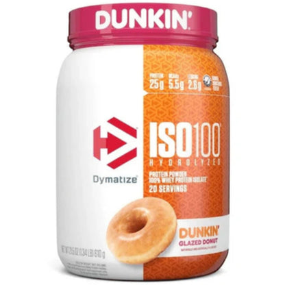ISO 100 Hydrolyzed DUNKIN’ DYMATIZE - 1.34 lbs / 20 servicios + OSTROVIT - CREATINA Monohydrate - 300 grs