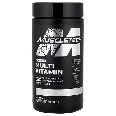 MUSCLETECH - MULTI VITAMIN Platinum - 180 tabs / 60 servicios