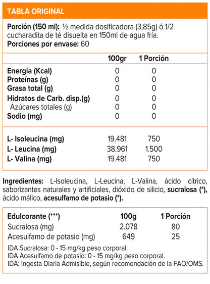BCAA 6000 RECOVERY - 225 GRS / 30 SERVICIOS