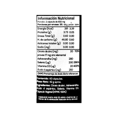 GRIZZLY BEAR - TESTO Forte - 60 caps / 30 servicios